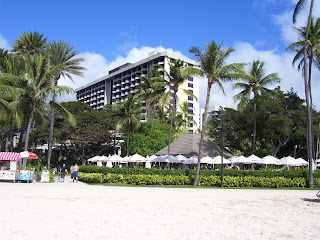 Hale Koa military resort on Waikiki Beach in Oahu, Hawaii