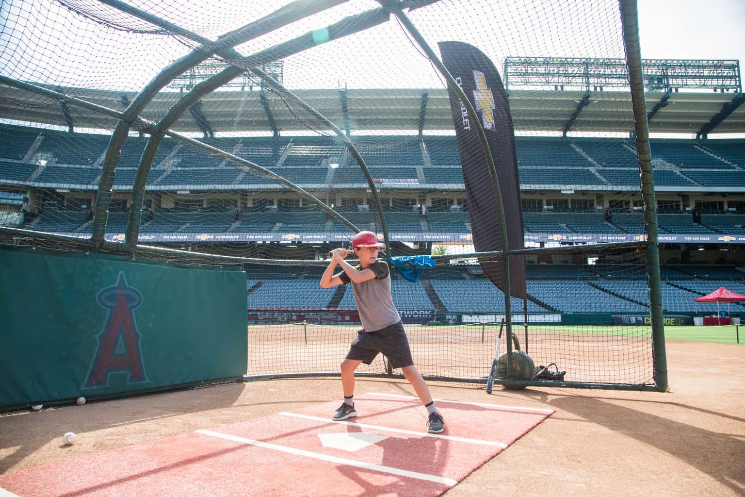 Anaheim Travel Guide 1 Batting practice at Angels Stadium