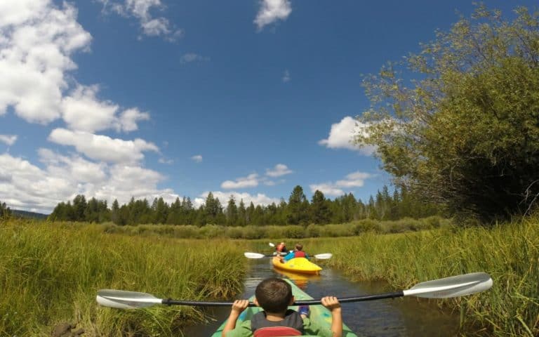 A Foolproof Guide to Staying in Shape During a Vacation 40 Kayaking in Sunriver, Oregon near Bend, Oregon