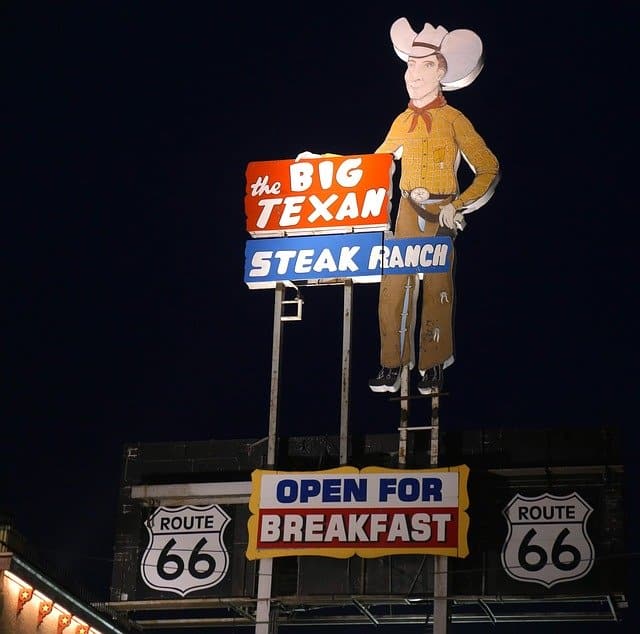 Route 66 Attractions In Amarillo, Texas 3 Big Texan