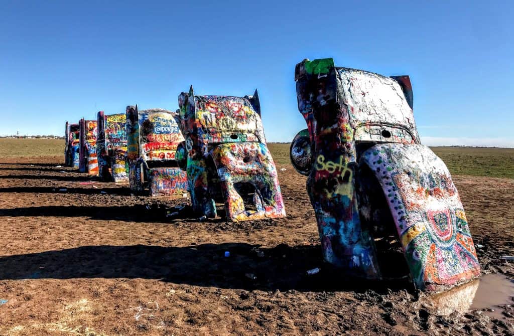 Route 66 Attractions In Amarillo, Texas 2 Cadillac Ranch