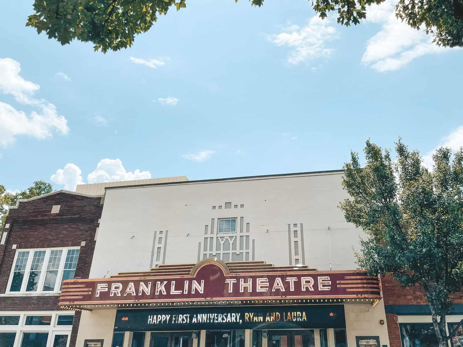 Franklin, Tennessee Weekend Getaway 1 Franklin Theatre in Franklin, Tennessee