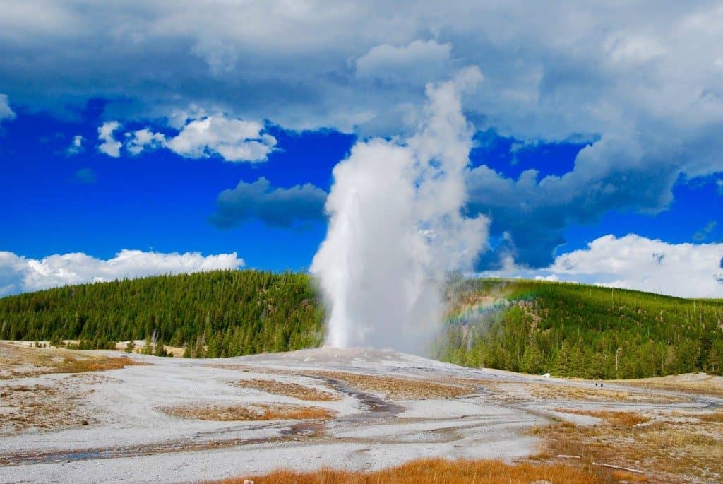 7 Reasons to Explore Yellowstone National Park 3 a geyser in yellowstone