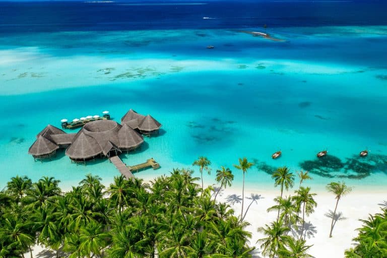 8 Budget-Friendly Honeymoon Destinations 37 Gili Lankanfushi in Maldives drone photo