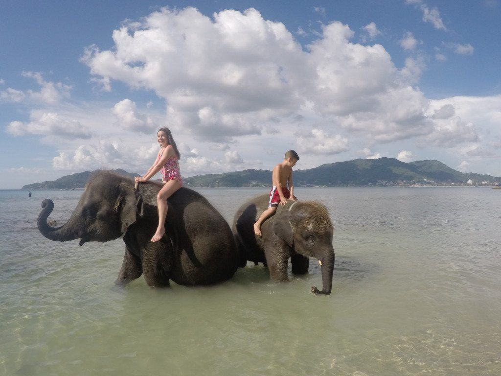 6 Things to Do in Phuket, Thailand with Kids 1 Swimming with Elephants in Phuket
