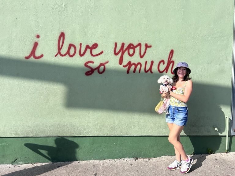 i love you so much mural in Austin