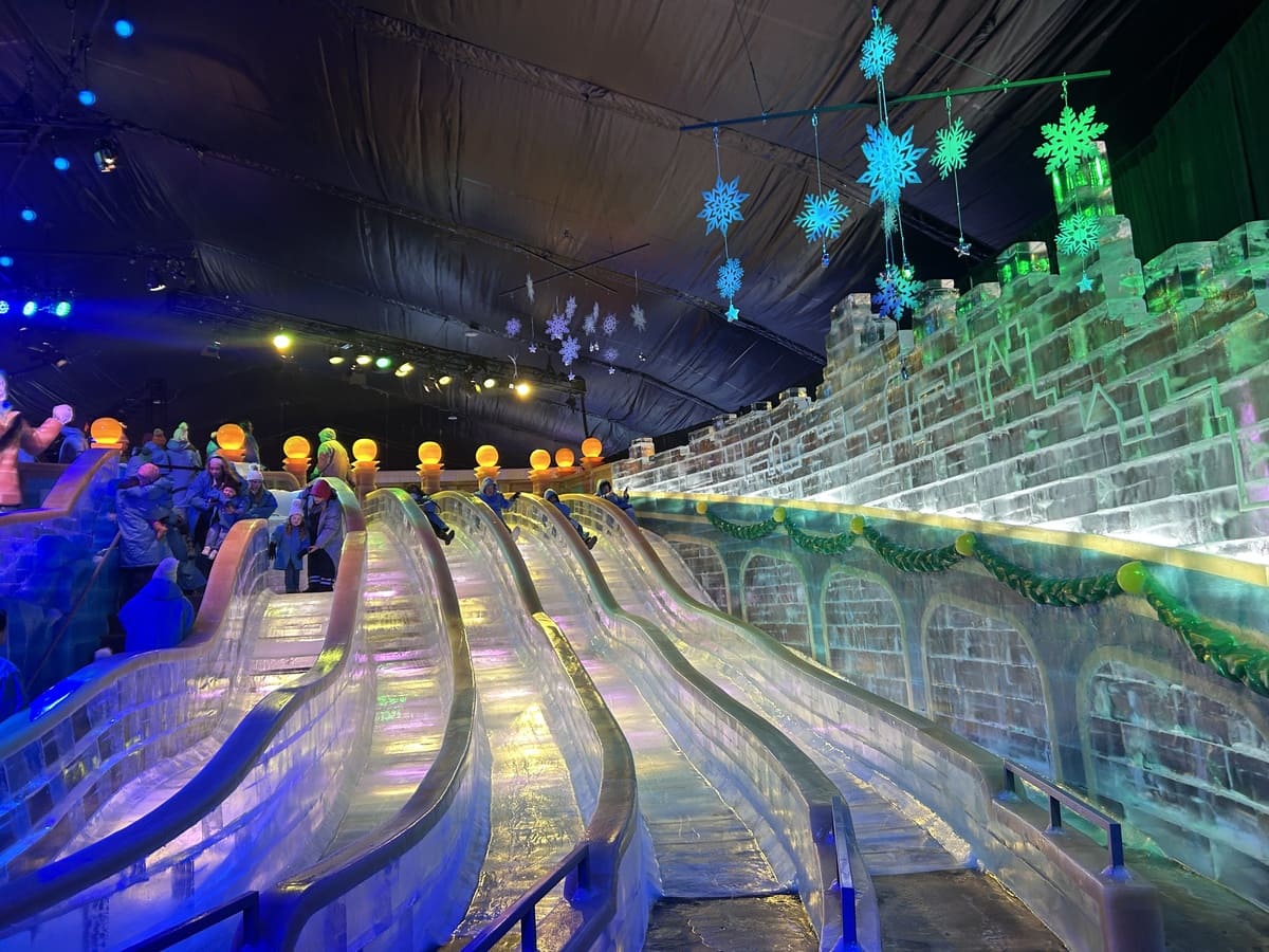 Gaylord Texan ICE! 4 Ice Slides at ICE! Gaylord Texan