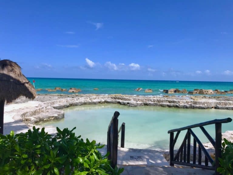 Things to do in the Yucatan 37 A salt water pool at El Dorado Royale in Riviera Maya, Mexico