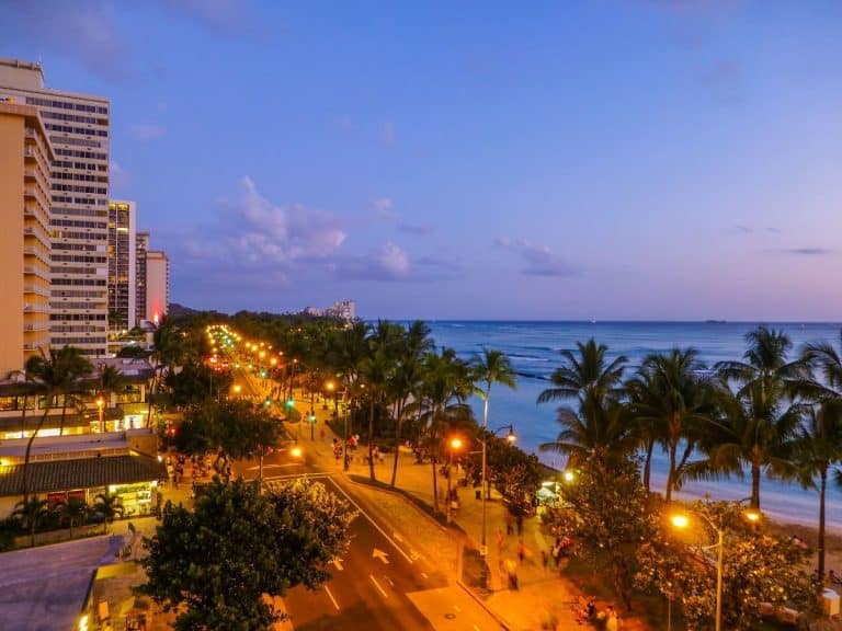 13 Things to do in Honolulu for Couples 32 Night lights and sunset in Honolulu