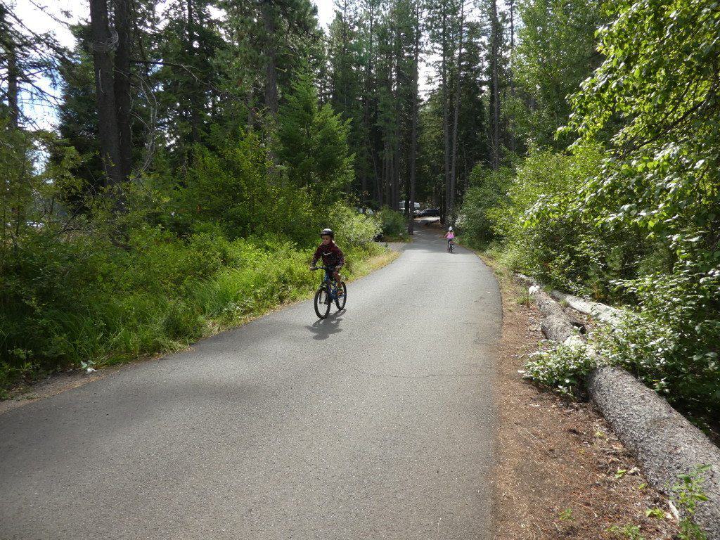 biking at Suttle Lake