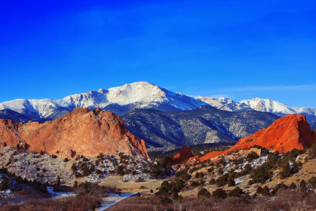 Pikes Peak Mountain in Colorado Springs, Colorado