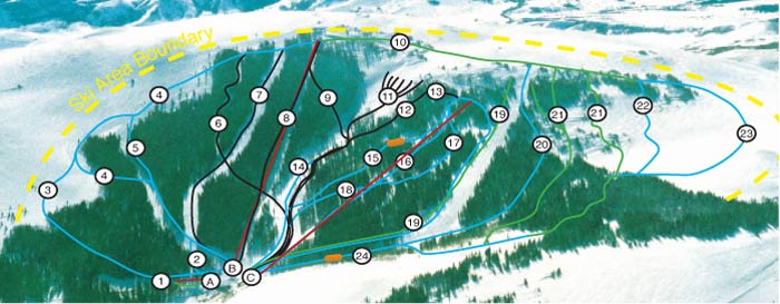 Pomerelle Ski Resort 3 Pomerelle Trail Map
