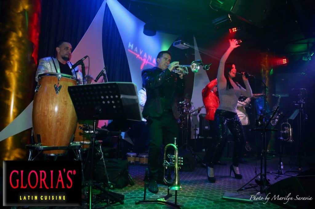 Salsa dancing at Gloria's