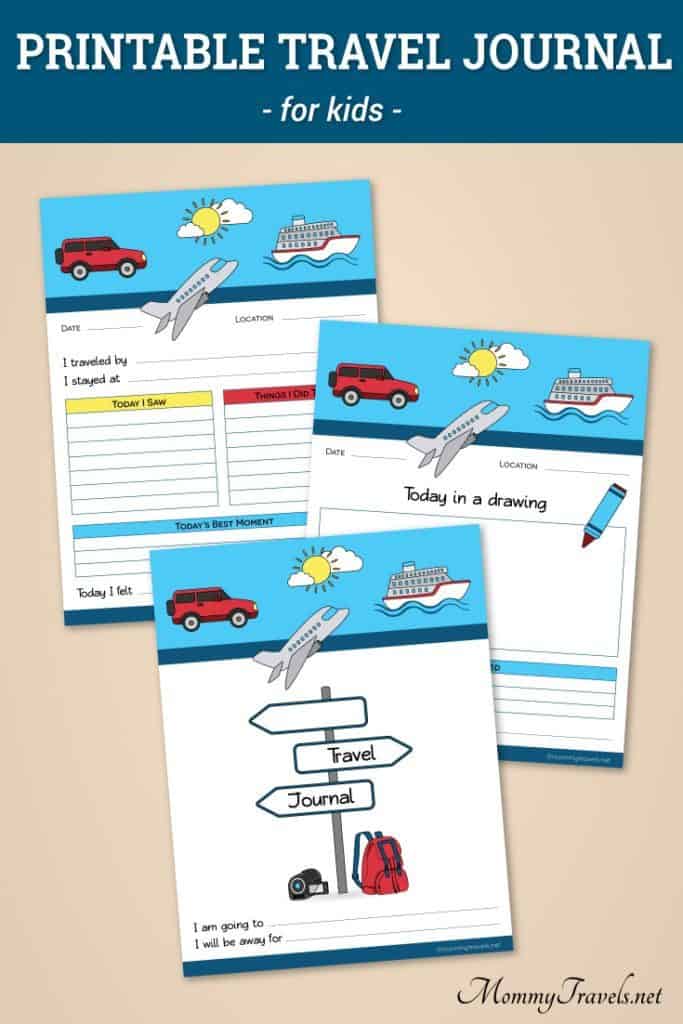 Printable Travel Journal for Kids 21 A printable travel journal for kids to use during a trip