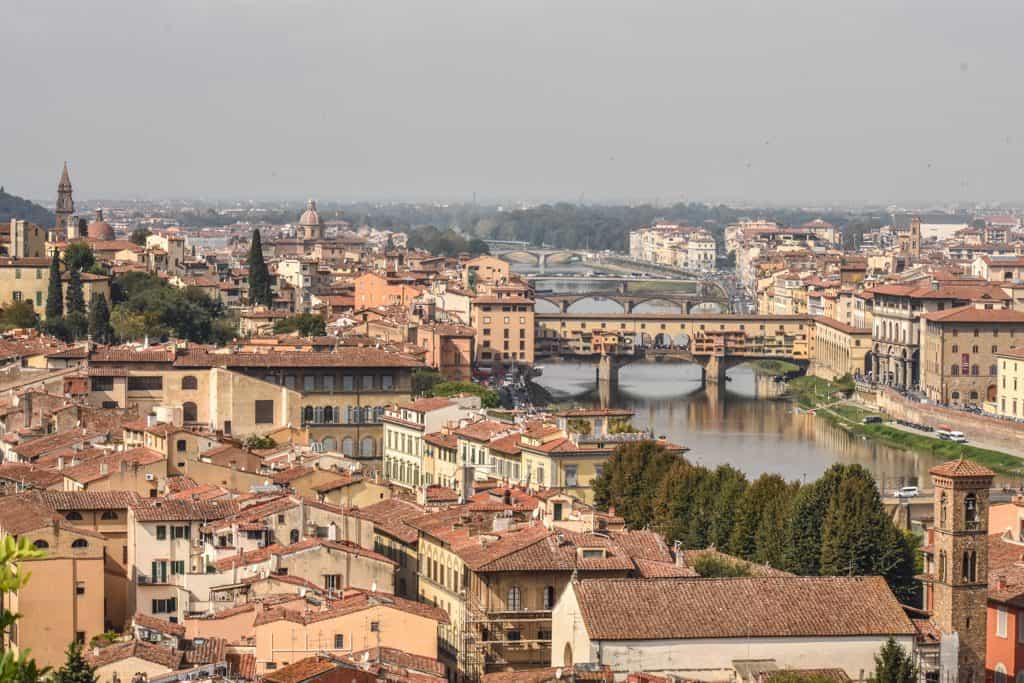 2 Days in Florence Itinerary 10 View from Piazzale Michelangelo