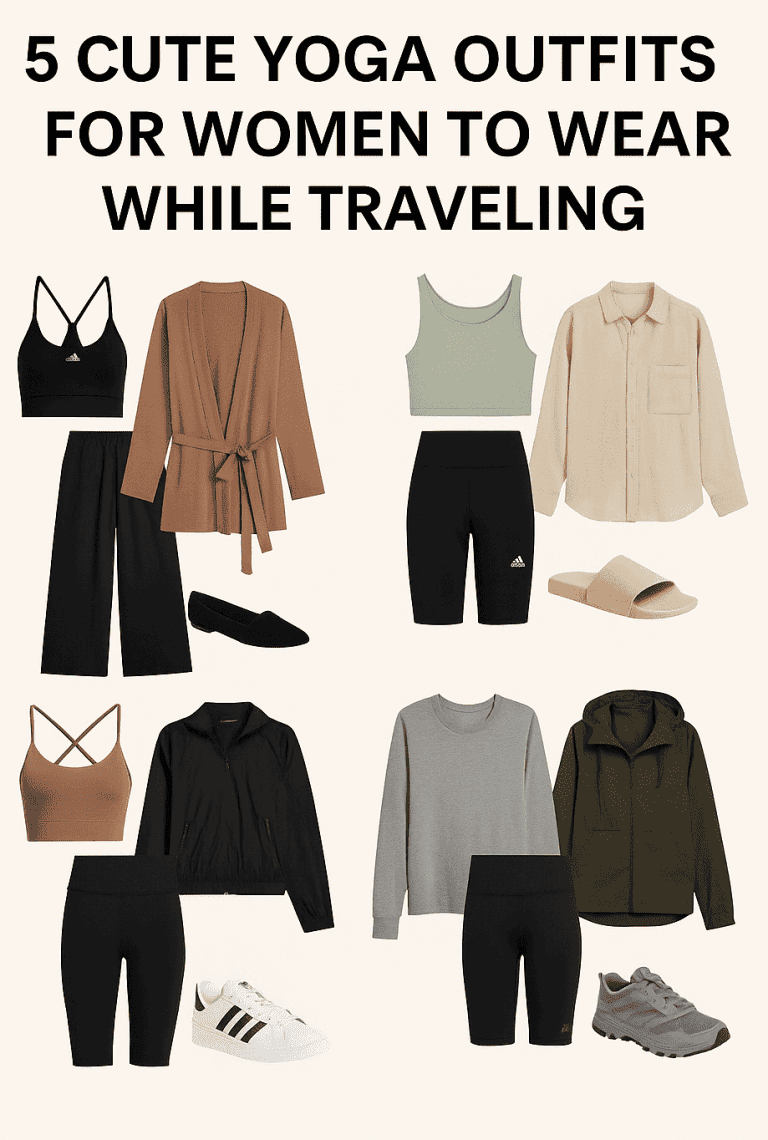 5 Cute Yoga Outfits for Women to Wear While Traveling 3 Yoga outfits for women